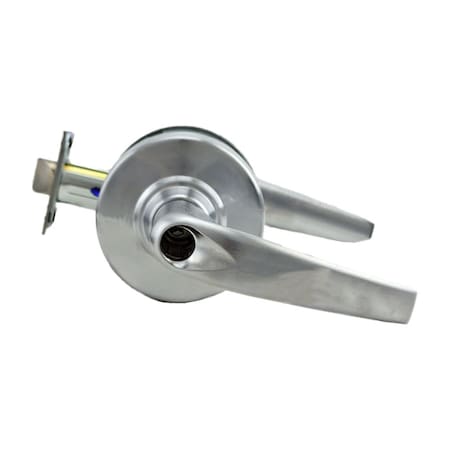 Schlage Commercial Entry Office Athens Lever Less Cylinder 2-3/4" Deadlatch ANSI Strike Satin Chrome ALX50LATH626